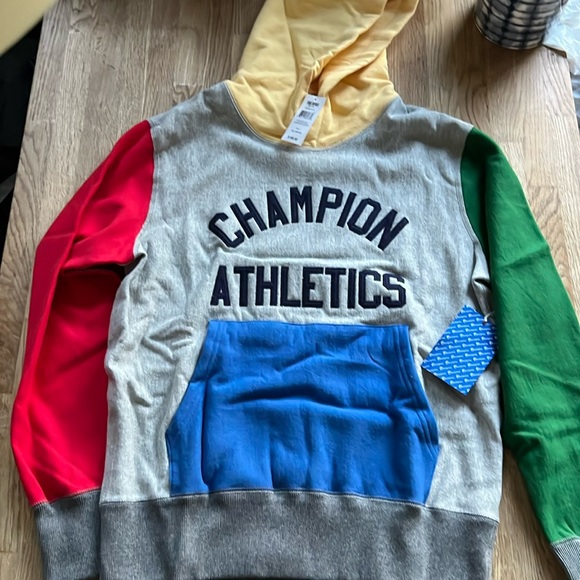 Todd Snyder Terry Color Block Champion Hoodie Men’s size Medium - Picture 2 of 11